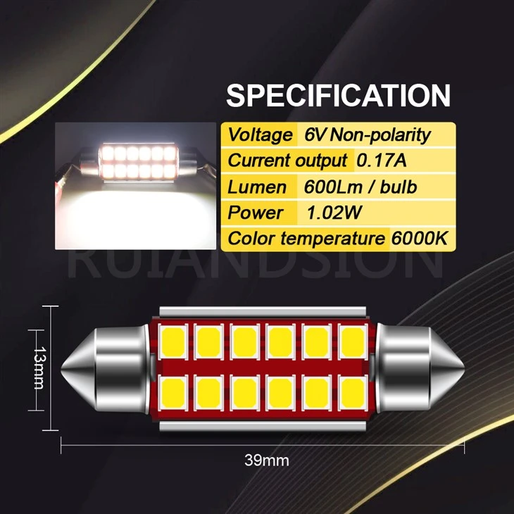 39MM-2835-12-6V-W 39MM-2835-12-6V-W