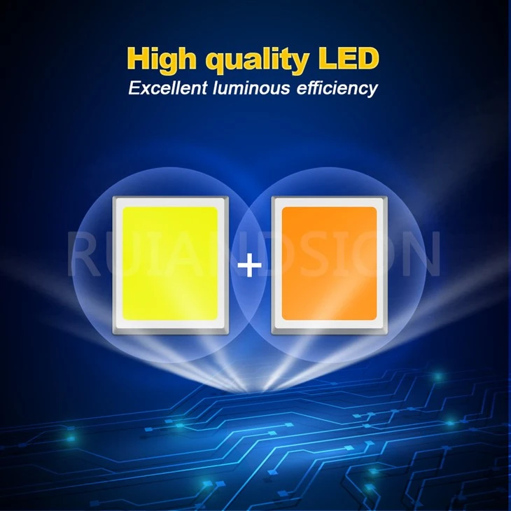 dual color led headlight for motorcycle dual color led headlight for motorcycle