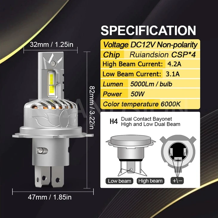 High Beam Low Beam car led bulb High Beam Low Beam car led bulb