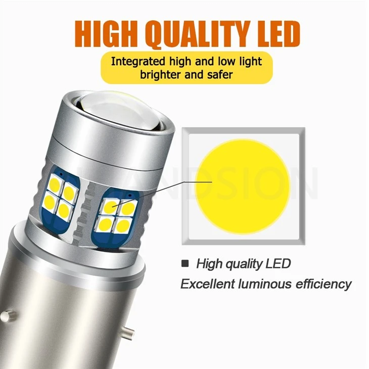 Ruiandsion BA21S Super Bright 6V Motorcycle Headlight Bulb Free Sample 6-24V White