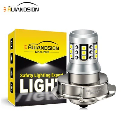 Ruiandsion P26S Motorcycle Light Bulb AC6-30V 2020 21SMD Motorbike Light