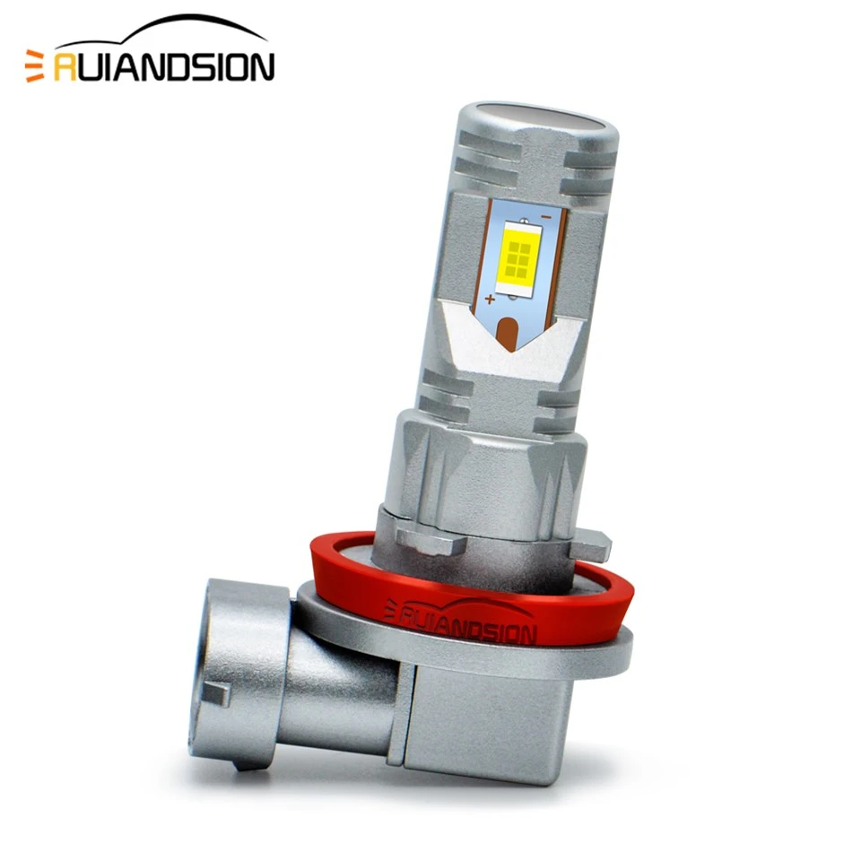 White 9006 H11 Dual Beam Car Accessories Fog Lights Lamp Projector